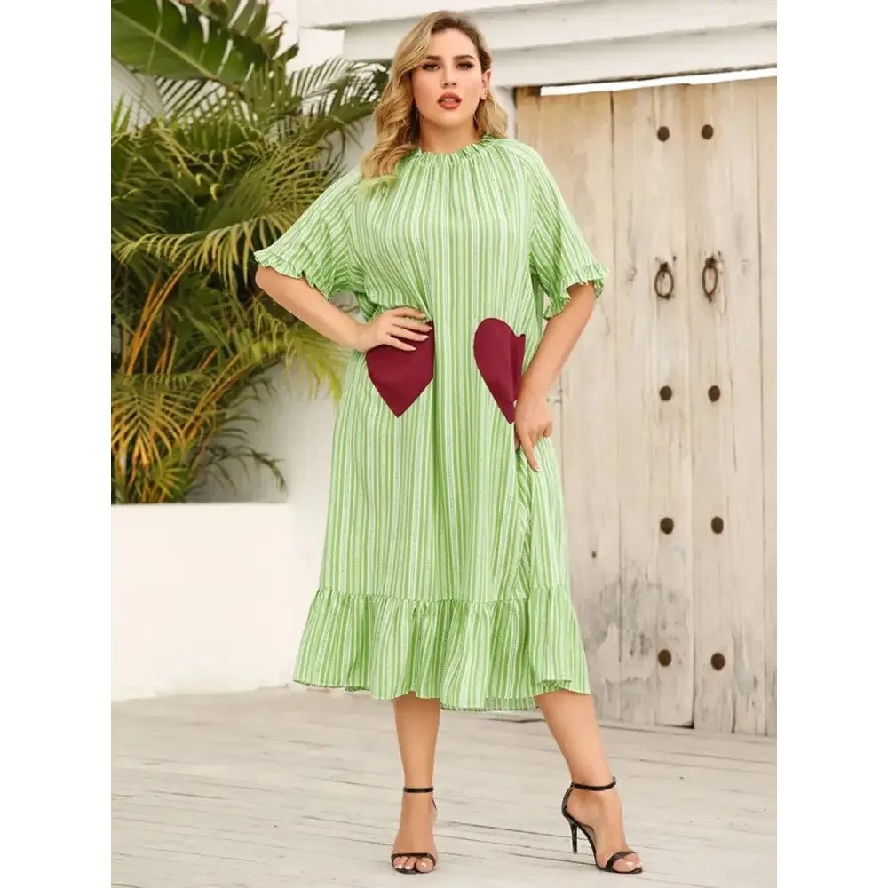 Heart of Charm Dress - Light Green - Thick & Beautiful